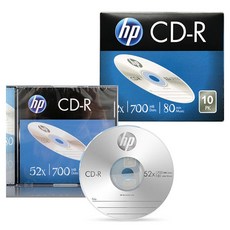 대진상사 HP CD-R 슬림10장(개별케이스), 10개