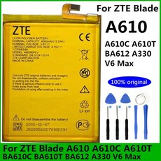 4000mAh 466380PLV ZTE 블레이드 A610 A610C A610T BA610C BA610T A612 BA612 A611 A611C A611T BA611 BA611C, 01 battery with tools, 1개입, 1개