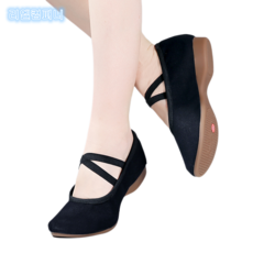 부드러운 살사화 스윙화 라인 댄스화 재즈화 스포츠 댄스 신발 구두 굽낮은, 38 240, 2cm 블랙