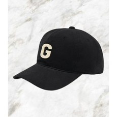 국내 정품 매장판 골스튜디오 GOALSTUDIO G 로고 피치스킨 CAP-블랙, M