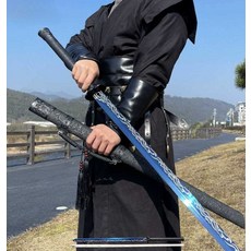 가검 장검 한손검 훈련용 코스프레 사인검 장난감 일본도, 다크카키, 60°이상, 72cm