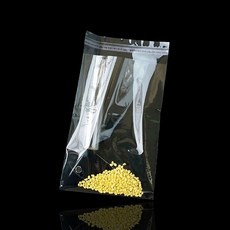 접착식 비닐 타공형 PP봉투 폴리백 17X25cm+4cm-200매 포리백 택배포장지 봉투 투 지 PP, 투명 타공형