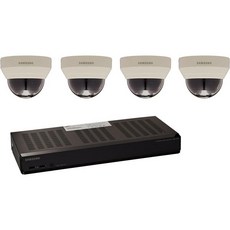 SAMSUNG 4CH NVR and 4 Network Cameras KITSRN-473S-1TB X 1 SND-L6013R 60FT CAT5 NE - 삼성nvr