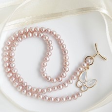 유색진주목걸이