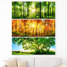 롤스크린나무숲그림