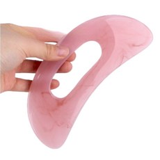 휴다온 도자기 바디 괄사 마사지기, 핑크, 1개