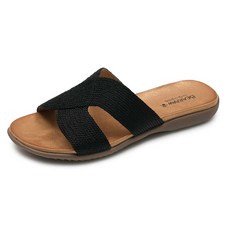 [베어파우] RAMONA 블랙 쿠션슬리퍼 K2259001QB-W