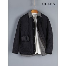 [올젠]논카라 퀼팅 자켓 (ZMC4JP1102)