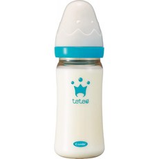 콤비 Combi 테테오 수유의 표본 젖병 플라스틱 (PPSU 제) 240ml M 사이즈 젖꼭지 첨부 【대상 월령】 2 ·