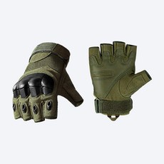 리브로 서포터 택티컬 반장갑 GV201 카키 - 밀리터리 아웃도어 군용 전술 등산 바이크 서바이벌 기능성, 1개