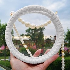 생활도움 현아와 같은 핸드메이드 털실 짜개 백 자체 DIY 소재 아크릴 백 훅 핸들
