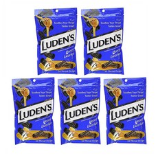 Ludens 루덴스 꿀감초 기침 멘솔 목캔디 30개입 5팩 Honey Licorice Cough Throat Drop Menthol