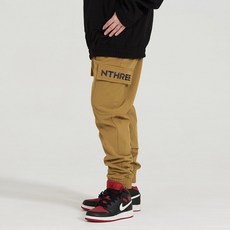엔쓰리 2324 NNN 3L BASIC CAGO JOGGER PANTS DEEP BEIGE 스노우 보드복 조거 팬츠