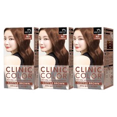 꽃을든남자 크리닉 새치 염색약, N7커피브라운(멋내기용), 3개