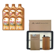 그랜저 GN7 3.5 LPG 쉘 힐릭스 울트라 0W20(6L)/SP 순정 필터 엔진오일세트 3N000-L1000