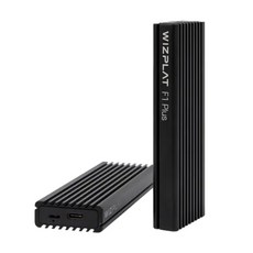 [위즈플랫] SSD 외장케이스 FLEX Drive F1 Plus [M.2 SATA&NVMe/USB3.2 Gen2] [하드미포함], 1개