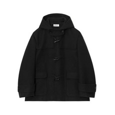 파르티멘토 오버사이즈 멜톤 콘보이 더플 코트 블랙 Oversize Melton Convoy Duffle Coat Black