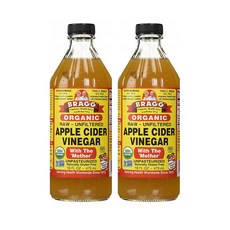 브래그 식초 BRAGG 유기농 사과 473ml 2병 169940, 2개