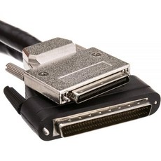 SCSI III 케이블 VHDCI 68 0.8mm 수컷에서 HPDB68 하프 피치 DB68 수컷 오프셋 방향 6피트