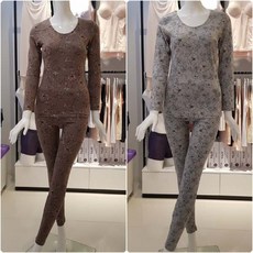 [현대백화점]비비안 LG9251S SET 면스판 은은한 꽃 프린트 여성 동내의 2컬러세트