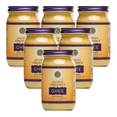 정제 버터 무염 Ancient Organics Ghee 236ml 6팩, 6개