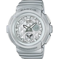 카시오 CASIO Baby-G 베이비G Studs Dial Series 스터드 다이얼 시리즈 여성 걸스 손목시계 BGA-195-8A 실버 메탈릭 해외 모델
