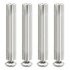가구 다리 소파 침대 높이기 원형 발통 실버 4p, 350mm