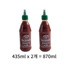 타이 쓰리라차 칠리소스, 870ml, 1개