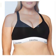 캘빈클라인 브라렛 Calvin Klein womens Modern Cotton Lightly Lined Bralette - 블랙 그레이 헤더