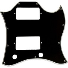 1303895 기타 픽 가드 For US Gibson SG Standard Full Face Style Guitar Pickguard Scratch Plate 5플라이 블랙