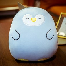 오수공방 부드러운 꽂다 따뜻함 허그 쿠션 피규어 남자맨 생 수면 침대위 큐트 따뜻하게 감싸다 인형, 손을 따뜻하게 허그 쿠션 30 센치, MSH 팽귄
