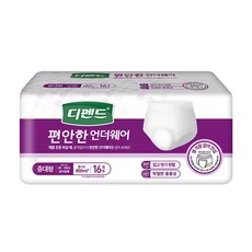 디펜드 성인기저귀 언더웨어 슈퍼 중대형 16개입, 1개