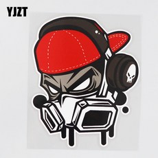 솔솔마켓 반사스티커 고휘도 귀여운 안전표시 커스텀 라인, 1개, CS8162유행남성해골1316CM전단지