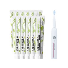 동국제약 덴트릭스 허브테라피 치약 130g 10개 + 음파진동칫솔 1개, 허브치약10개+진동칫솔1개