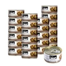 캐니노 탑퍼 애견 캔 간식 대용량, 소고기+고구마, 24개입