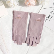 손톱부분없는 장갑 자외선 차단 손등 초보운전 장갑 여성 여름용 작업장갑 미끄럼 방지 무배, 1개, 1개입