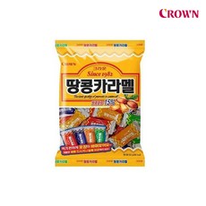 크라운제과 땅콩카라멜 120g 단품 추억의과자 군것질 간식거리 땅콩페이스트, 1개
