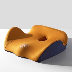 골반방석 허리디스크 방석 전립선 치질 PurenLatex 메모리 폼 의자 정형 외과 쿠션 사무실 시트 패드 치료 카시트 릴리프 통증 꼬리뼈 미골, 12.Orange Seat - See below for, 1개