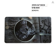 유리도마 강화유리 투명 주방용 프린팅 위생 항균, 잼 30x52CM, 1개
