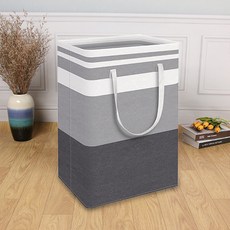 코지젠 모던 그라데이션 접이식 빨래바구니 대용량 75L, 그레이