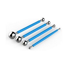 DIY 케이크 도구 AmyTalk 4Pcs 메탈 볼 베이킹 퐁당 스테인리스 스틸 8헤드 펜으로 슈가 플라워 사용 가능