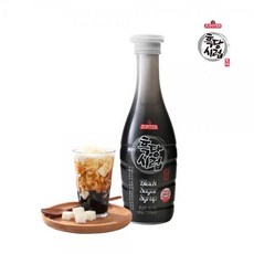 쥬피터 흑설탕시럽 600g 버블티 밀크티 라떼 흑당 시럽 커피 카페