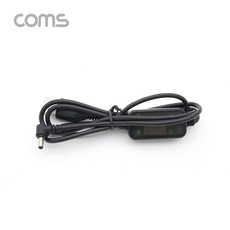 Coms USB 전원 승압 케이블 5V to 12V 0.8A 3.5mm 1M BT865, 1개