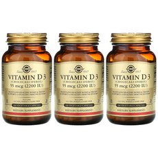  [2+1] Solgar 솔가 비타민D3 2200 IU 100정 베지 캡슐 비타민D 디 vitamin d 콜레칼시페롤 cholecalciferol 솔땡 고약사 약들약 3개 