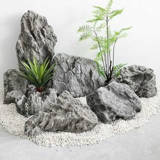 AIRASI 모형돌 인조바위 현무암 정원 화단 경계석 판석 조경석