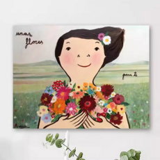 Eva Armisen 에바 알머슨 작품 Flower / 거실에 걸면 좋은 인테리어 캔버스 그림