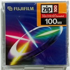 일본제 ZipDisk Zip disk 지프 드라이브 디스크 100MB 매킨토시용 포맷, 1개
