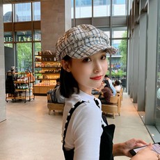 others 수 어 팔각 모자 여 추 겨울 한국 판 트 렌 디 캐 주 얼 캡 백 스타일 화가 영 륜 복고 일 계 베레모 흰색 M (56 - 58 cm)