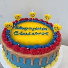 Mii Mii Party 生日派對感性蛋糕裝飾蠟燭, 心微笑, 5個