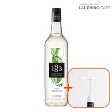 [러핑카트] 1883 모히또민트 시럽 1000ml + 1883 범용 시럽펌프(화이트), 1L, 1개